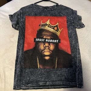 Graphic Tee with Trust Nobody Design